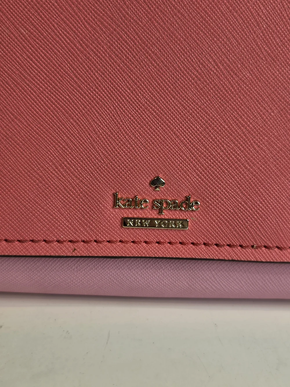 Kate Spade Pink Bi-Color Clutch